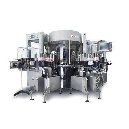 Étiqueteuse wrap-around - FlexiKube HPC - Sacmi Labelling - pour étiquettes auto-adhésives / motorisée