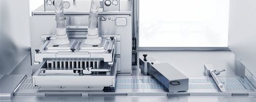 Alimentateur vibrant - SimTap - Uhlmann Pac-Systeme GmbH & Co. KG - rotatif / pour machine d'emballage / de solides