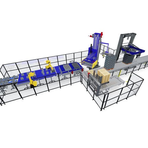 Palettiseur robotisé - AUTOMA - TMG Impianti S.p.a. - pour bouteilles / de boisson / automatique