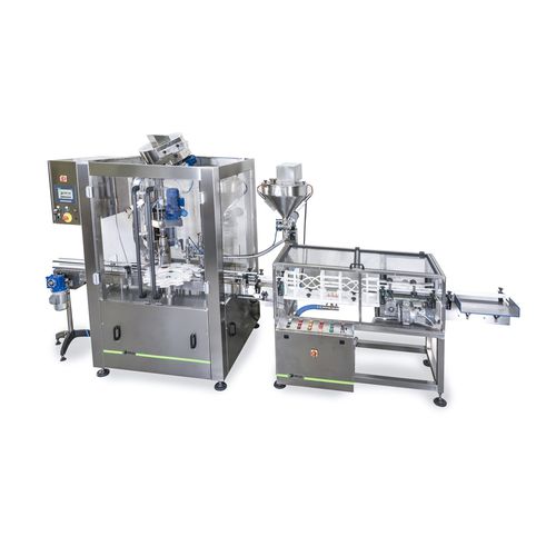 Rinceuse / remplisseuse / boucheuse pour l'industrie agroalimentaire - MRT 12 - SEVEN FLUSS S.r.l. - automatique / monobloc / volumétrique