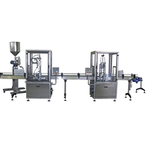 Remplisseuse capsuleuse automatique - NTD 2000 - SEVEN FLUSS S.r.l. - pour liquides / volumétrique