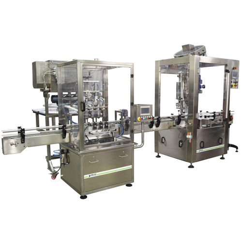 Remplisseuse capsuleuse automatique - MR 4 – MTS 1 - SEVEN FLUSS S.r.l. - pour produits alimentaires / monobloc / volumétrique