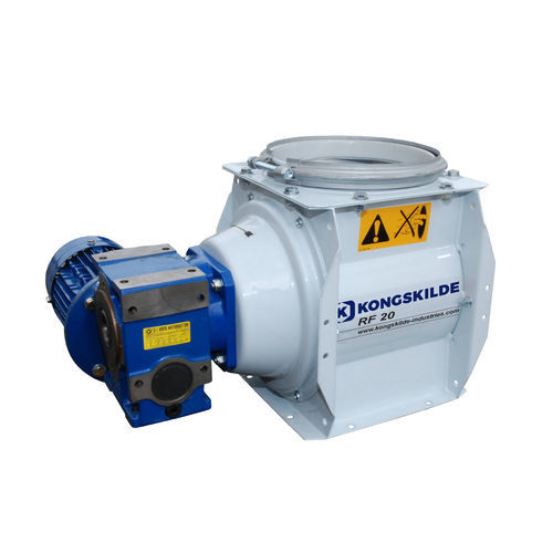 Écluse rotative pour transport pneumatique - RF series - KONGSKILDE INDUSTRIES - socle rond