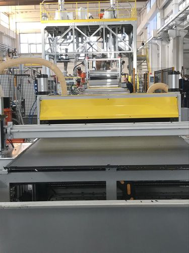 Ligne d'extrusion de plaques - ICMA San Giorgio - de plaques en matières plastiques / de recyclage de matières plastiques / pour PET