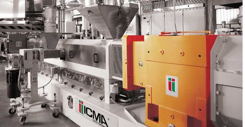 Extrudeuse de compoundage - ICMA San Giorgio - bivis corotative / pour masterbatch