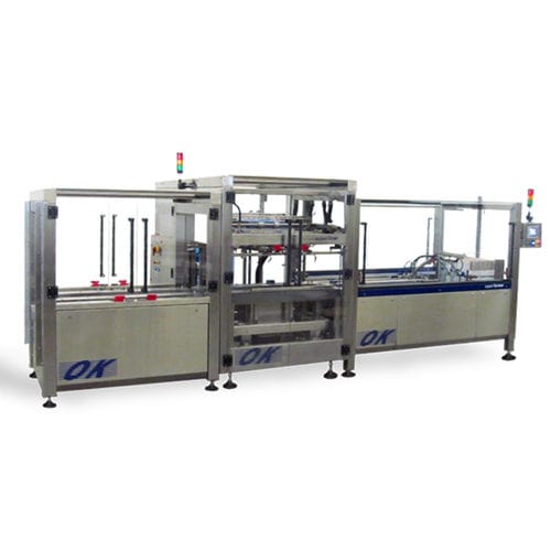 Formeuse de caisses avec insertion de sacs - Superliner CL225 - OK International - automatique / ruban adhésif / de grande cadence