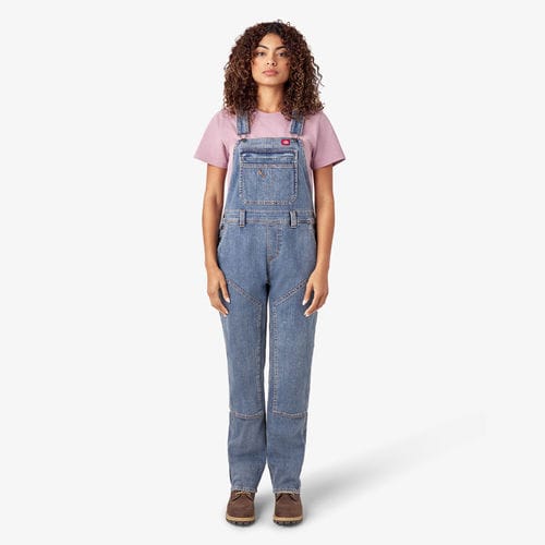 Salopette de travail - FB839 - DICKIES - en denim / pour femme / verte