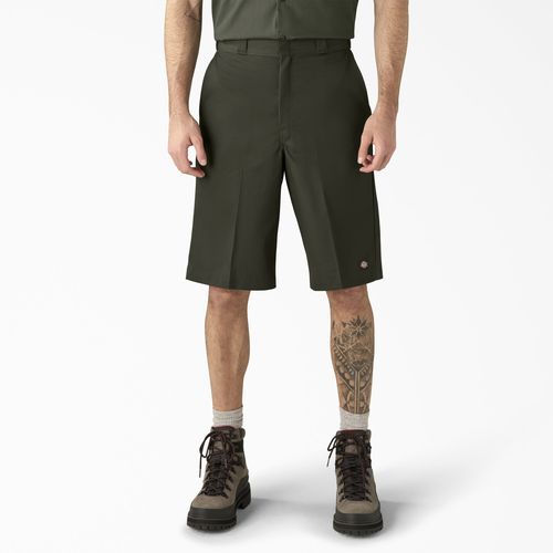 Short de travail - DICKIES - pour homme / vert / blanc