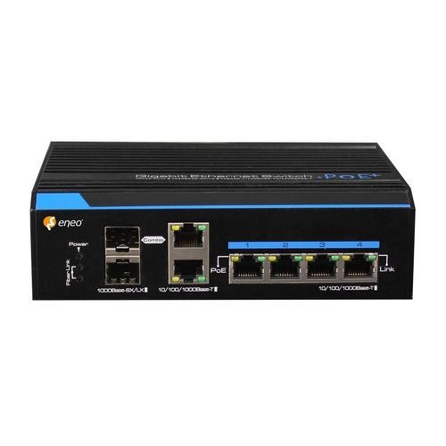 Commutateur Ethernet gigabit - IAM-5SE1004MUC - eneo - non administrable / 4 ports / sur rail DIN