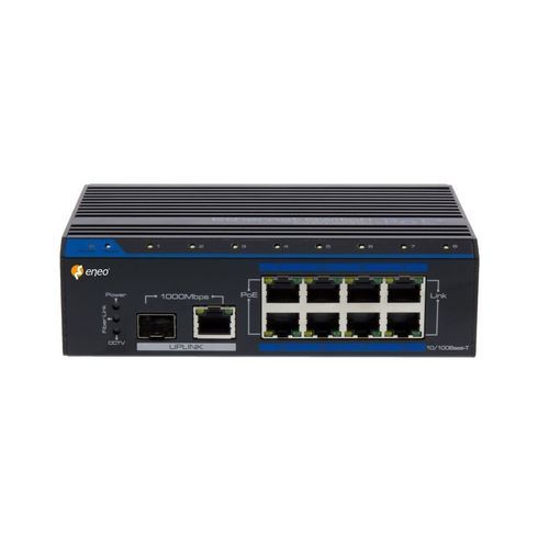 Commutateur Ethernet non administrable - IAM-5SE1008MUB - eneo - 8 ports / gigabit / sur rail DIN