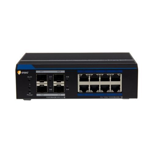 Commutateur Ethernet administrable - IAM-5SG1008MMB - eneo - 8 ports / gigabit / sur rail DIN