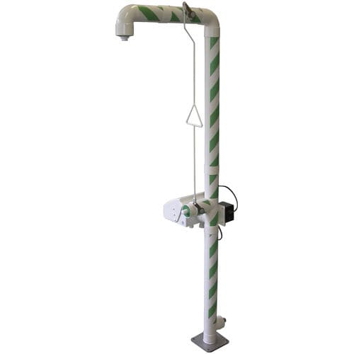 Douche de sécurité sur pied - MB 250/50 - 20 - Matcon B.V. - avec douche oculaire/faciale / d'extérieur / en acier inoxydable
