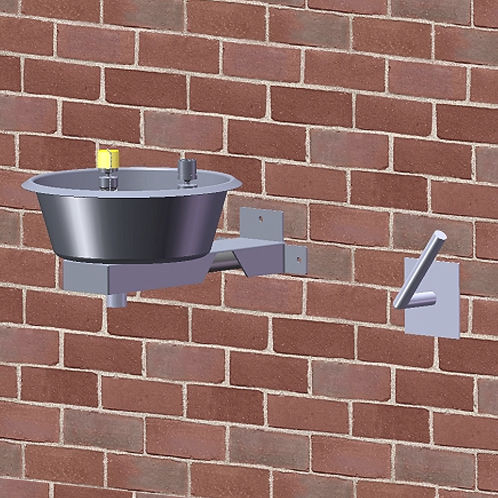 Douche oculaire murale - MB 30 TTW - Matcon B.V. - en plastique / d'extérieur / en acier inoxydable