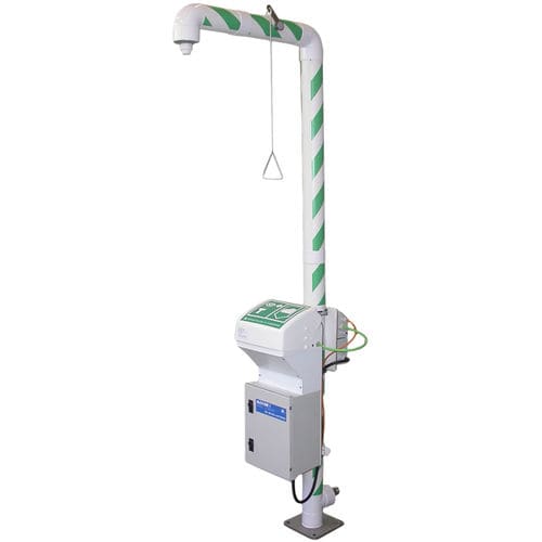 Douche de sécurité sur pied - MB 250/50 + series - Matcon B.V. - avec douche oculaire / avec chaudière / d'extérieur