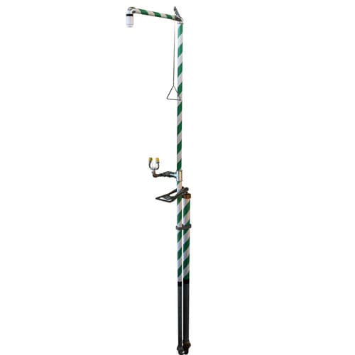 Douche de sécurité sur pied - MB 310/20 series - Matcon B.V. - avec douche oculaire/faciale / d'extérieur / automatique
