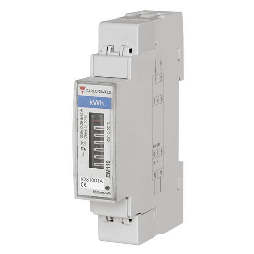 Compteur d'énergie électrique monophasé - EM110DINAV81XO1PFB - CARLO GAVAZZI - sur rail DIN