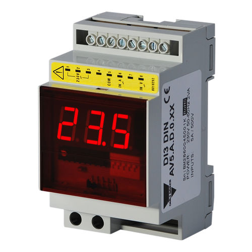 Indicateur de courant alternatif - DI3DINAV1AA0XX - CARLO GAVAZZI - numérique / sur rail DIN / compact