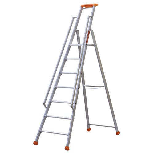 Escabeau en poste fixe - MP PRO - TUBESCA - en aluminium anodisé / 10 marches / 12 marches