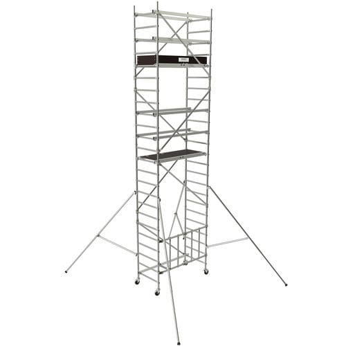 Tour d'échafaudage mobile - Speedy 4 + 3T - TUBESCA - de façade / modulaire / aluminium