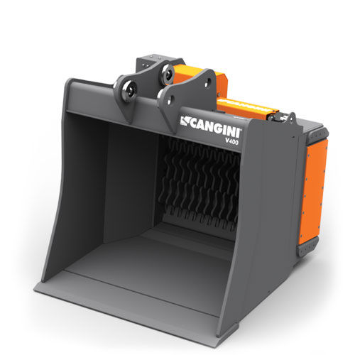 Godet cribleur - V series  - CANGINIBENNE - pour pelle hydraulique / inclinable