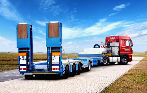 Semi-remorque porte-engin - MCO - NOOTEBOOM - gooseneck / en suivi automatique / extra-surbaissée