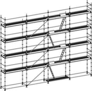 Échafaudage mobile - A10 089 -5 - BELLEGROUP - de façade / modulaire