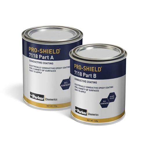 Peinture conductrice - PRO-SHIELD® 7118 - Parker Chomerics Division - à blindage EMI / bi-composant / époxy