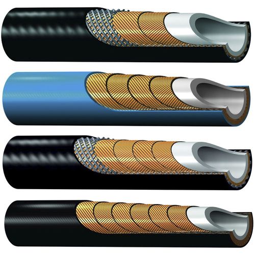 Tuyau flexible haute température - 2380N-06V50-HT - Parker Polyflex Division - Europe - pour l'eau / en polyuréthane / en polyamide