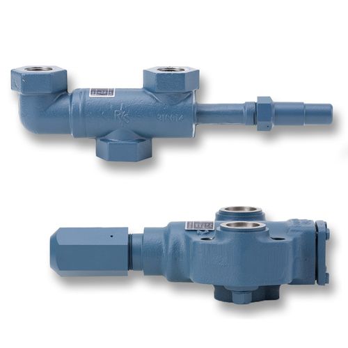 Manifold 2 voies - 10 series  - Parker Refrigerating Specialties Division - en acier au carbone / de vanne