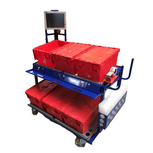 Chariot pour préparation de commande - LM REALISATIONS - à étagères / polyvalent / à roulettes