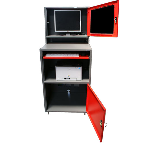 Armoire de bureau - LM REALISATIONS - au sol / pour PC / verrouillable