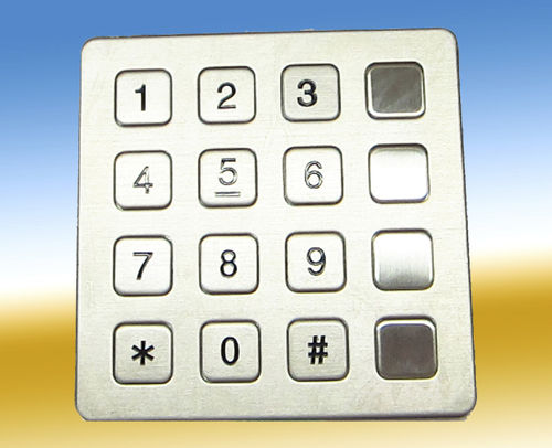 Clavier numérique 16 touches - KP7 - HONGKONG KOON TECHNOLOGY LTD - encastrable / en acier inoxydable / en caoutchouc