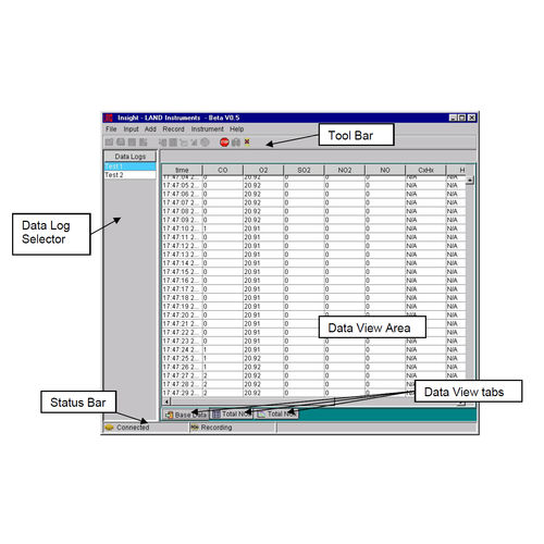 Logiciel d'acquisition de données - Insight - LAND® - d’analyse statistique / enregistreur de données / pour détecteur de gaz