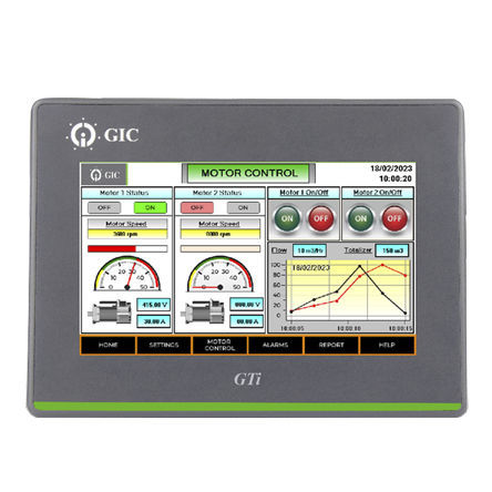 IHM à écran tactile - HM110B-N000 - General Industrial Controls (P) Ltd. - encastrable / TFT LCD / USB