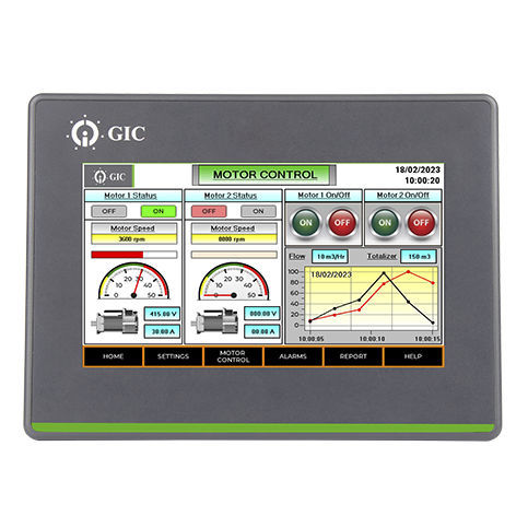 IHM à écran tactile - HM110B-0000 - General Industrial Controls (P) Ltd. - encastrable / TFT LCD / USB