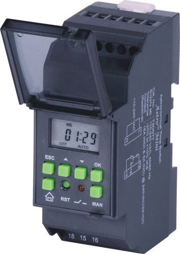 Interrupteur horaire avec horloge astronomique intégrée - 110 - 240 V  - General Industrial Controls (P) Ltd.