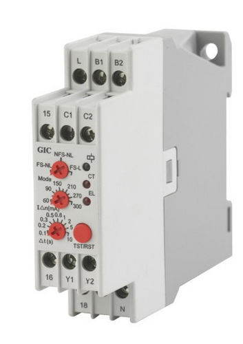 Relais de surveillance de fuite à la terre - 0.2 - 1.2 A - General Industrial Controls (P) Ltd. - AC / sur rail DIN / temporisé