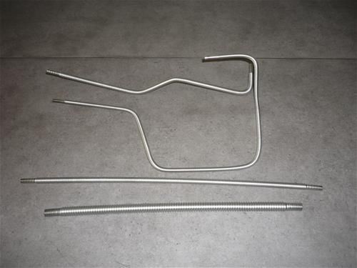 Tuyau rigide flexible - AEM - pour gaz / en acier inoxydable / en aluminium