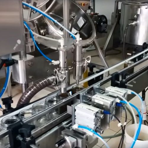 Ligne de remplissage automatique - LINE 66 - Telm srl - pour bocaux / de pots / pour produits alimentaires