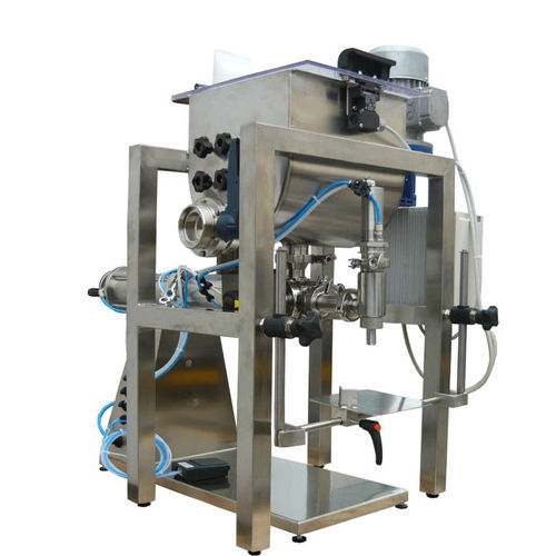 Remplisseuse semi-automatique - DOS 01 - Telm srl - de bouteilles / de pots / pour bocaux