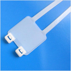 Collier de câblage en plastique - Nelco Products - avec porte-étiquette