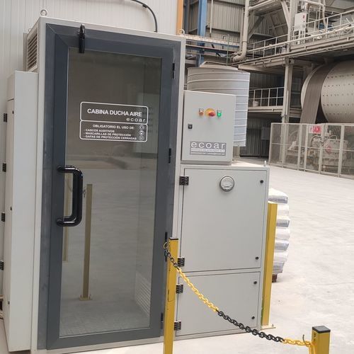 Cabine de douche pour le dépoussiérage - CDA-1PA-S - ecologia de aire-agua (ecoar) - sur pied / à air