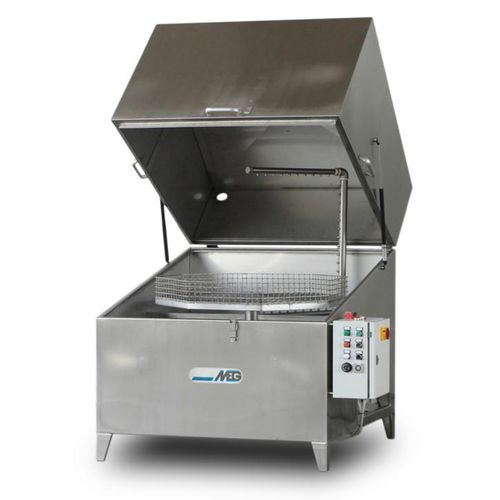 Machine de lavage par aspersion - X series - MEG - en inox / avec sécheur / à panier rotatif