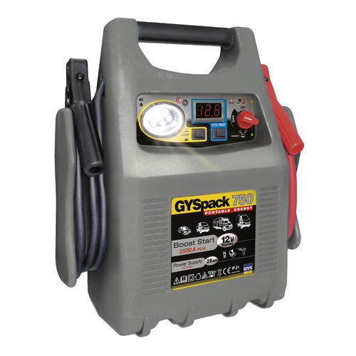 Démarreur autonome pour moto - GYSPACK 750 - GYS - pour voiture / 12 V / plomb-acide