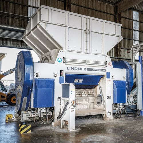Déchiqueteur à économie d'energie - JUPITER - Lindner Recyclingtech GmbH - primaire / à 1 arbre / de déchets solides et en vrac