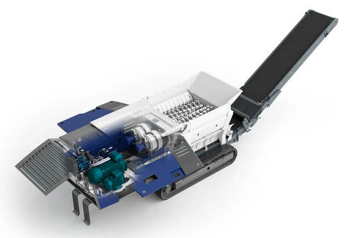 Machine à déchiqueter mobile - Urraco 4000 series - Lindner Recyclingtech GmbH - à deux arbres / de déchets / pour le bois