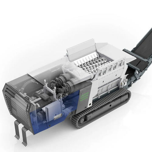 Déchiqueteur primaire - Urraco 5000 EK - Lindner Recyclingtech GmbH - à deux arbres / pour le bois / de déchets