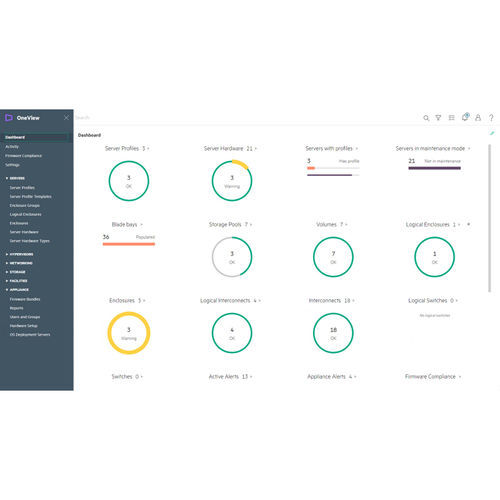 Logiciel de gestion - HPE OneView - Hewlett-Packard - de supervision / d'interface / d'automatisation