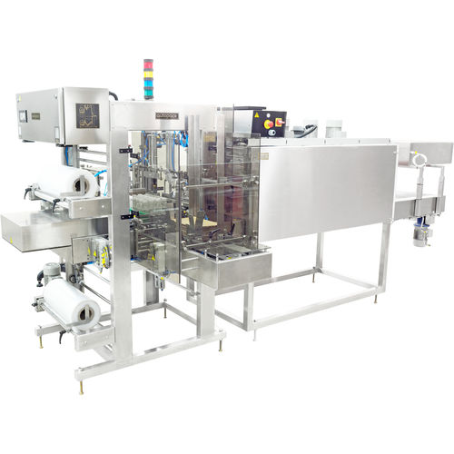 Fardeleuse automatique - SLC - Autopack Co., Ltd. - pour bouteilles en plastiques / avec barre de soudure / pour film thermorétractable