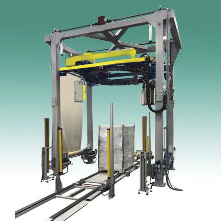 Banderoleuse avec couronne tournante - Uniwrap 900 AE - Webster Griffin Ltd - automatique / de palettes / à film étirable